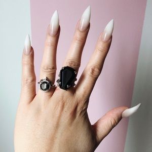 Blood Milk Easeful Death Large Coffin Ring